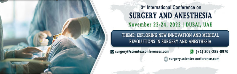 Featured image for “3RD INTERNATIONAL CONFERENCE ON SURGERY AND ANESTHESIA”